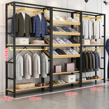 Clothing Store Wooden Display Rack,Shopping Mall Display Cabinet