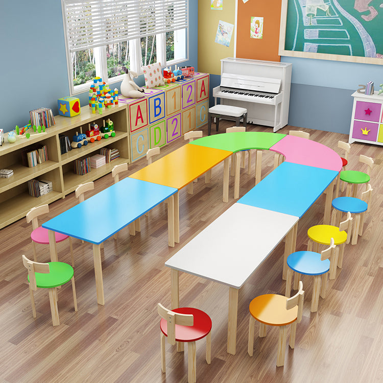 Solid Wood Kindergarten Table