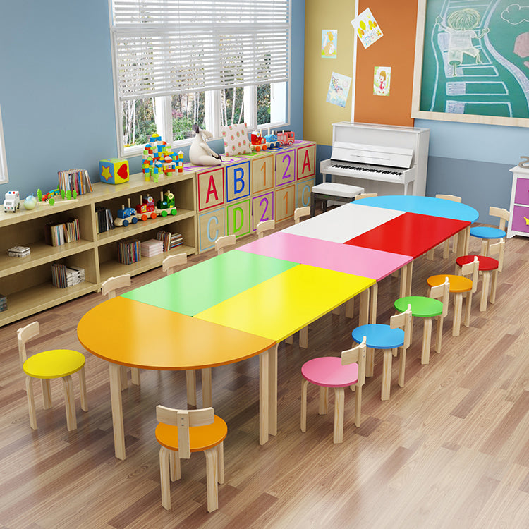 Solid Wood Kindergarten Table