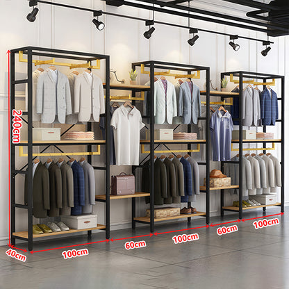 Clothing Store Wooden Display Rack,Shopping Mall Display Cabinet