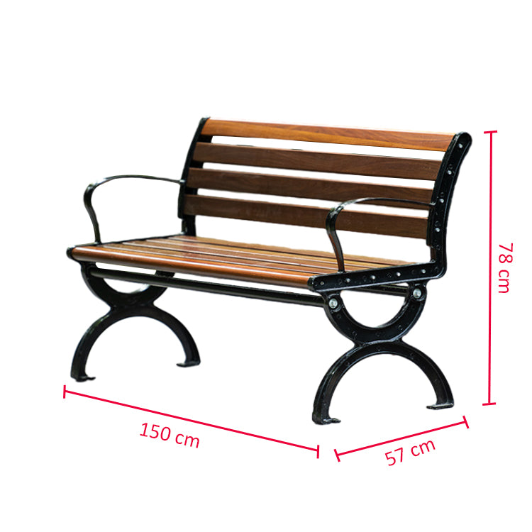 Backrest Benches In Outdoor Parks and Plazas