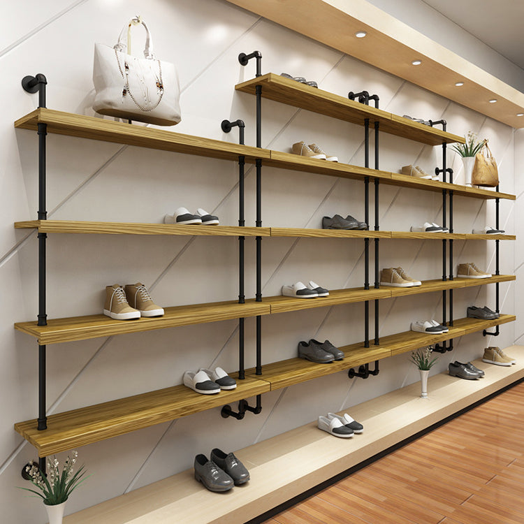 Multi-tier Wall Mounted Shoe and Bag Display Rack