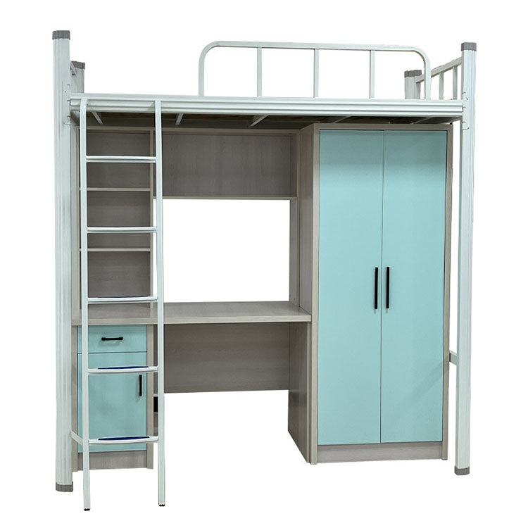 College Dormitory Bunk Bed with Closet