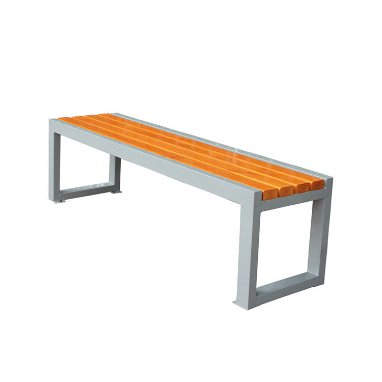 Outdoor Plaza and Park Solid Wood Benches Row Chairs