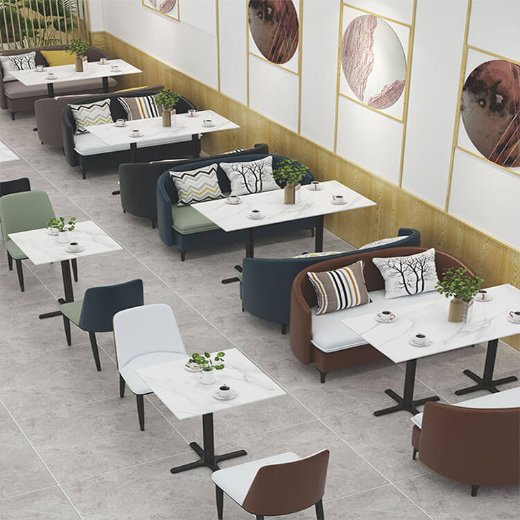 Light Luxury Minimalist Restaurant Stone Table and Chair Set