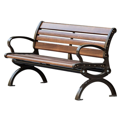 Backrest Benches In Outdoor Parks and Plazas