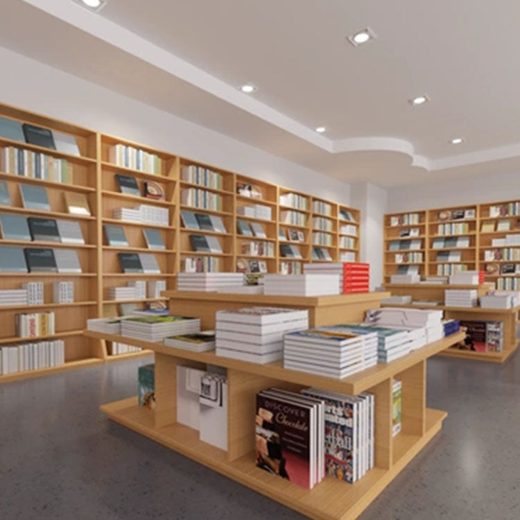 Library Reading Room Wooden Bookshelves