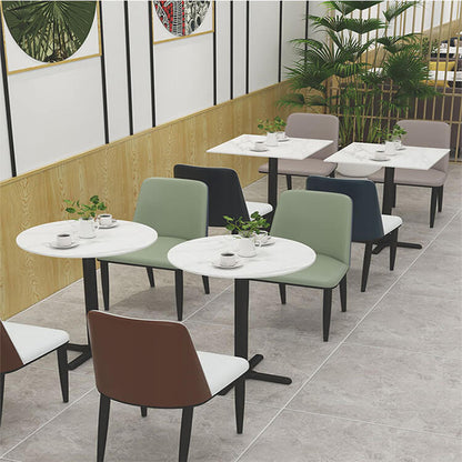 Light Luxury Minimalist Restaurant Stone Table and Chair Set