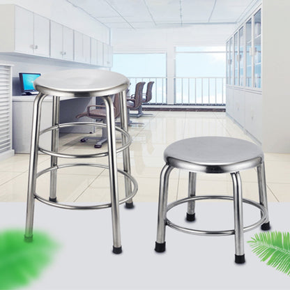 Stainless steel round stool for factory workshop