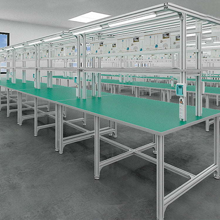 Flow line production line working table