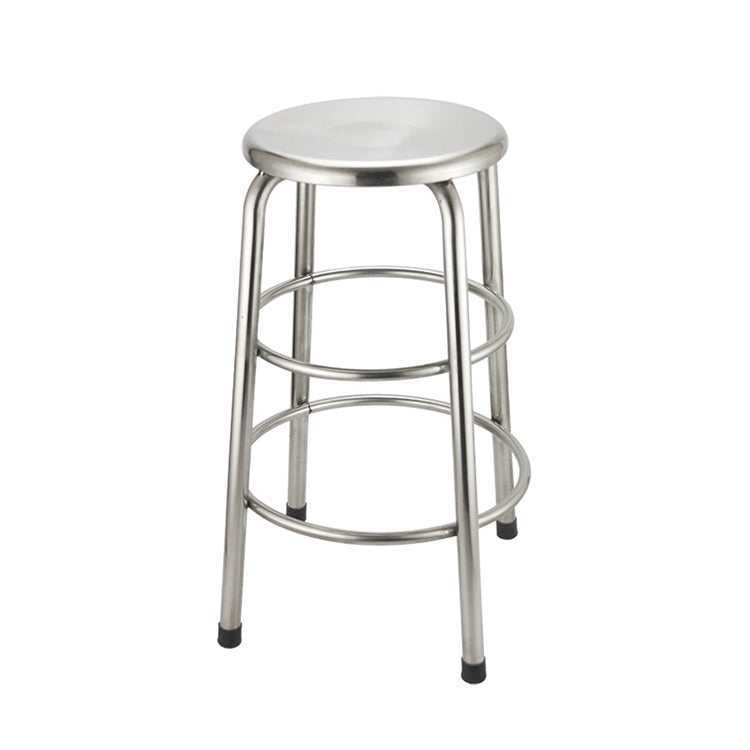 Stainless steel round stool for factory workshop