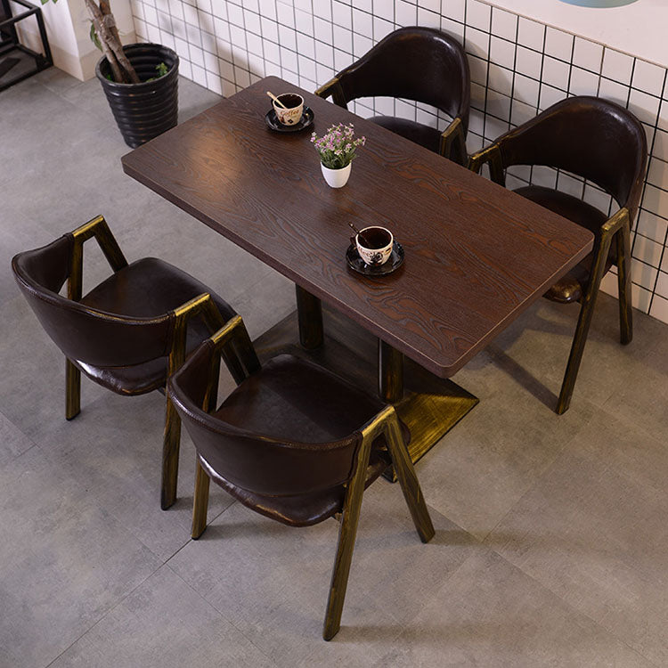 Vintage Industrial Style Coffee Shop and Restaurant Table and Chair Set in Bronze