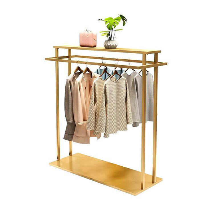 Double-row Floor-standing Clothing Display Rack