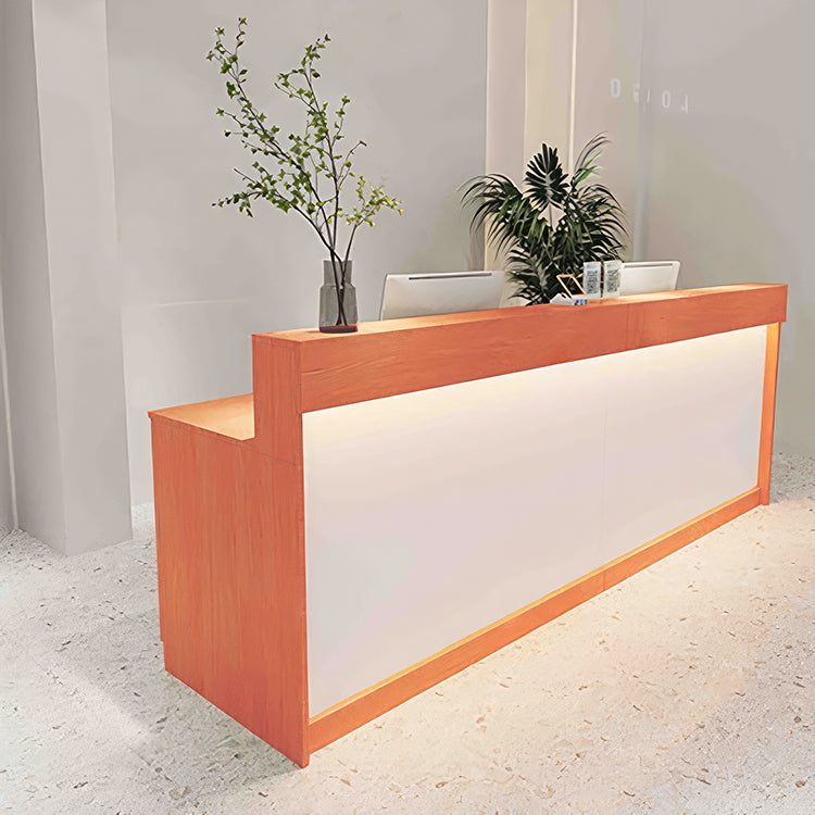 Rectangular Wooden Reception Desk Cashier&