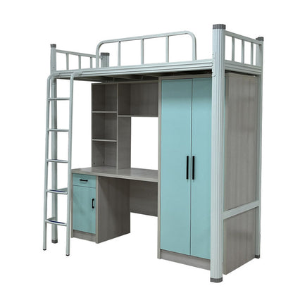 College Dormitory Bunk Bed with Closet