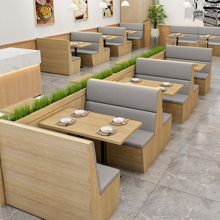 Modern Minimalist Restaurant Table and Chair Set, Single Chairs, and Double Seating Booths