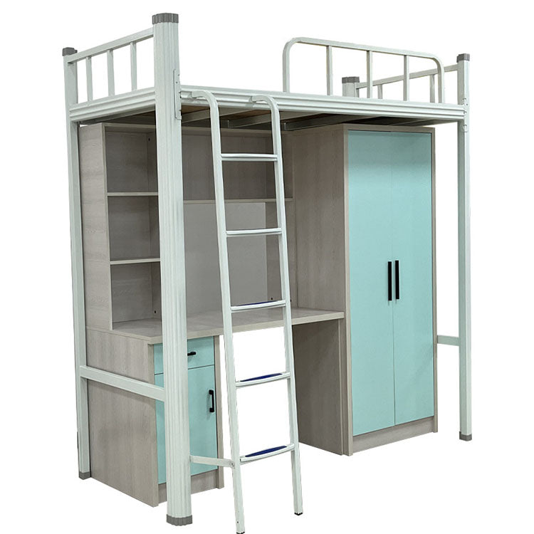 College Dormitory Bunk Bed with Closet