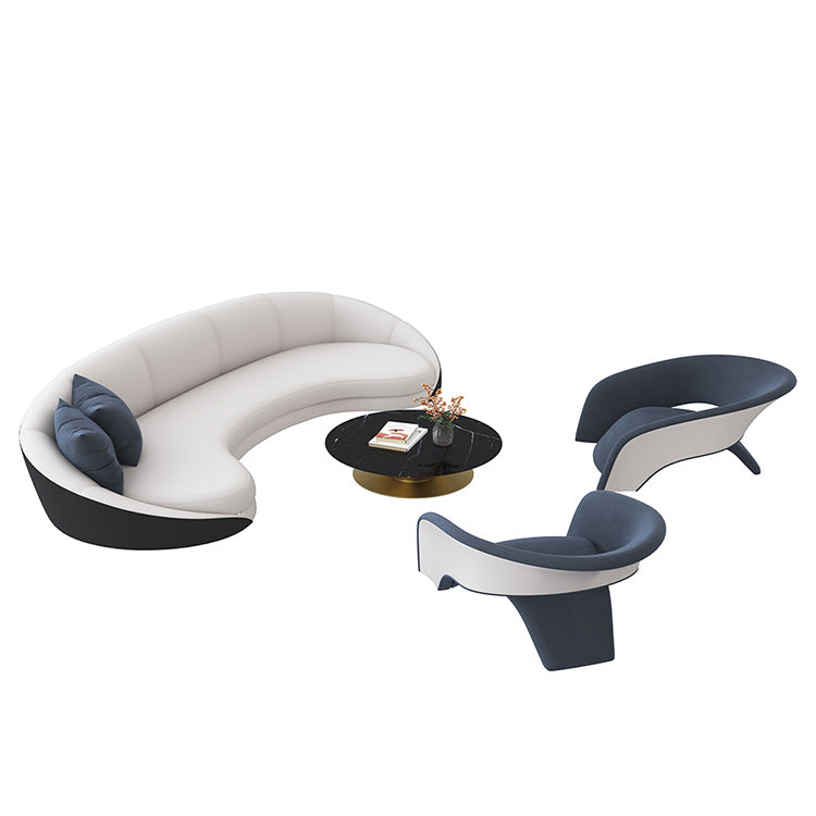 Elegant Curved Sofas for Beauty Salons and Hotel Lobbies