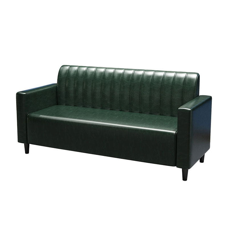 Coffee and Dessert Shop Vintage Style Sofa Combination, Double Seat Booth in Green