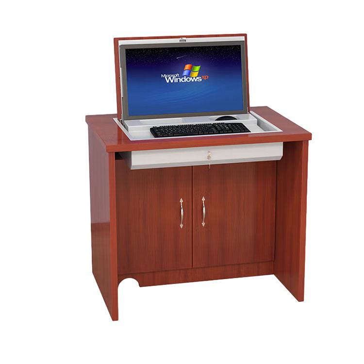 Electric Classroom Flip-up Computer Desk