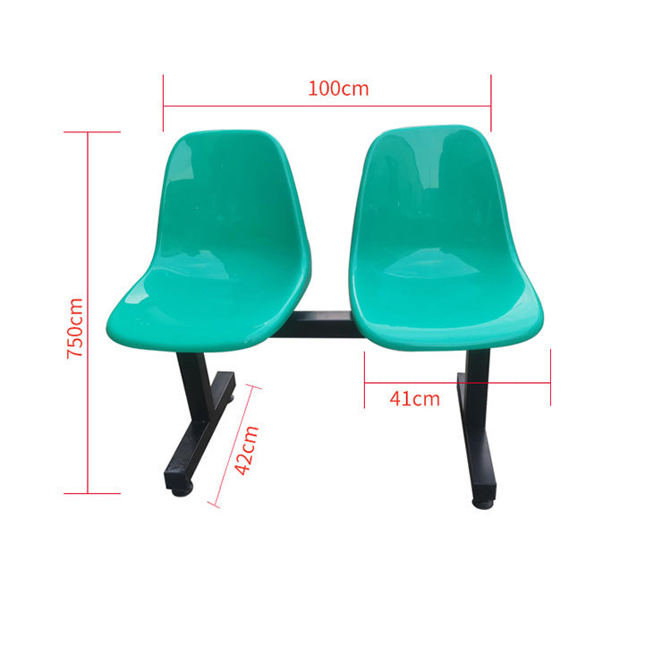 Outdoor Plastic Chairs with Backrests for Public Areas