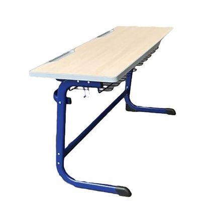 Double Medium Fiberboard Liftable Training Classroom Desks and Chairs