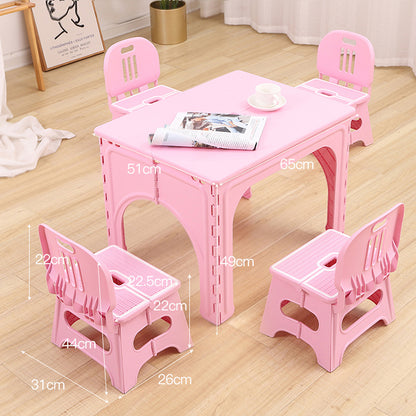 Kindergarten Dining Table and Chair Set