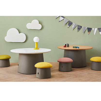 Cute Fabric Mushroom Stools for Nursery and Kids Activity Areas