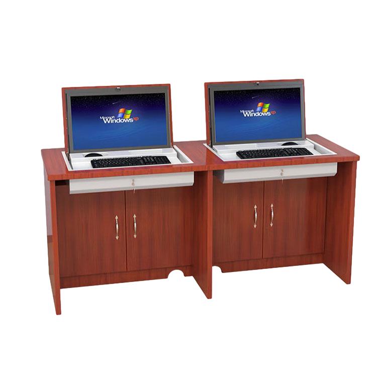 Electric Classroom Flip-up Computer Desk