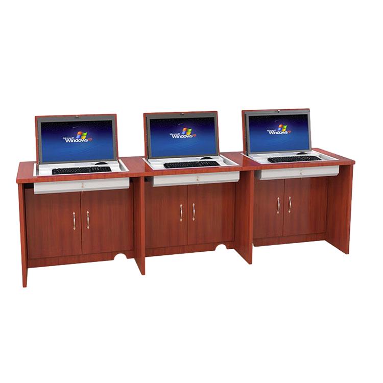 Electric Classroom Flip-up Computer Desk