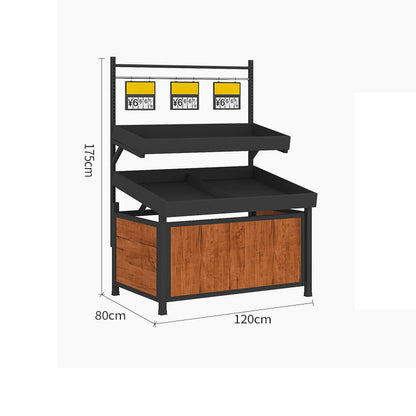 Supermarket Fruit and Vegetable Rack