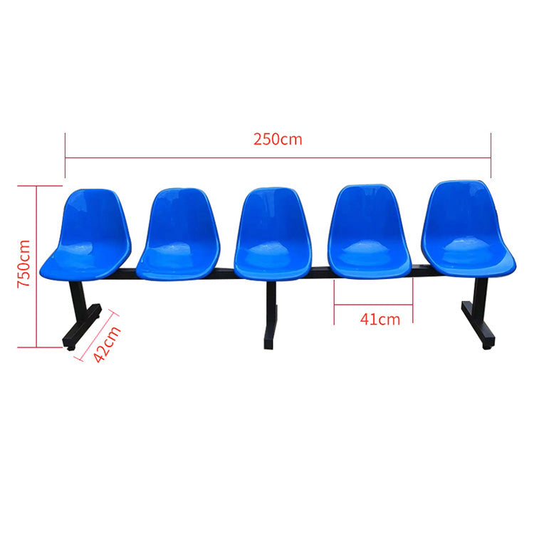 Outdoor Plastic Chairs with Backrests for Public Areas