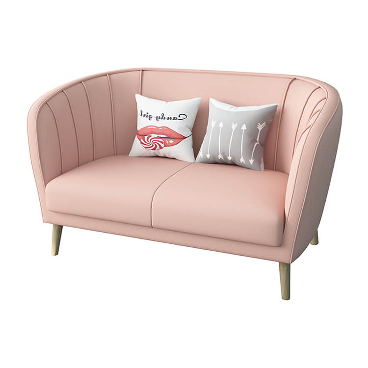 Simple and Casual Sofa for Dessert and Milk Tea Shops, with a Fresh Color Scheme