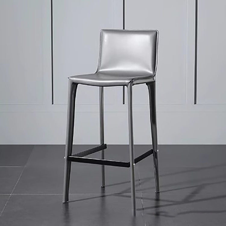 Ltalian Minimalist Saddle Leather Bar Stool