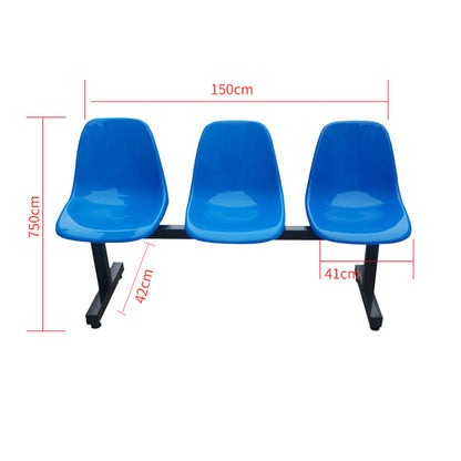 Outdoor Plastic Chairs with Backrests for Public Areas