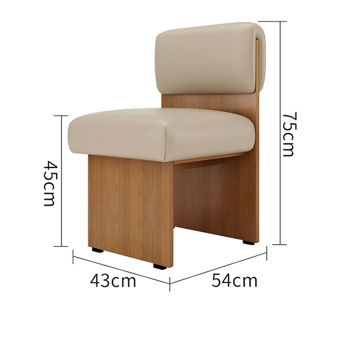 Creamy Style Commercial Leather Dining Furniture Storage Sofa Stool