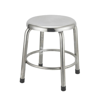 Stainless steel round stool for factory workshop